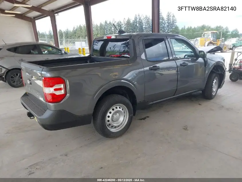 2025 Ford Maverick Xl VIN: 3FTTW8BA2SRA82140 Lot: 42246200