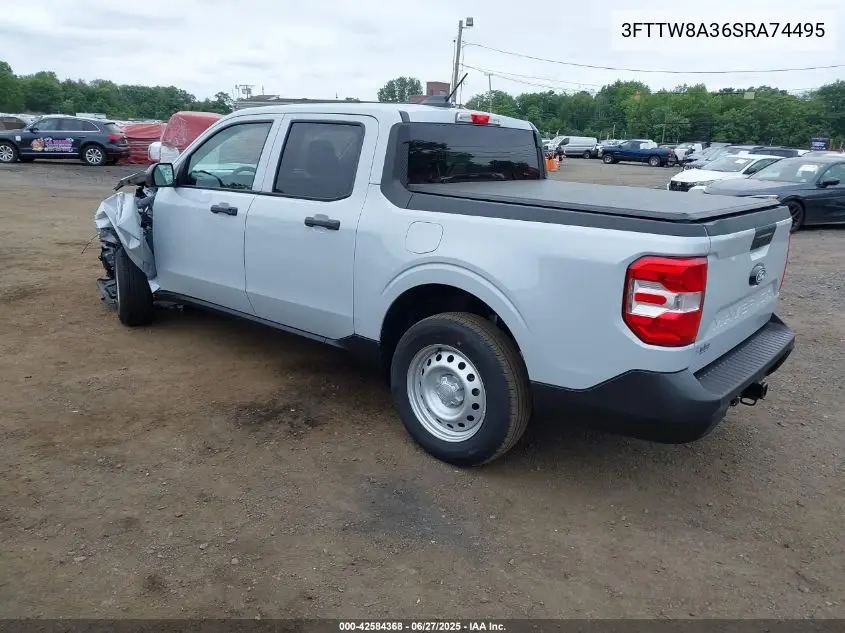 2025 Ford Maverick Xl VIN: 3FTTW8A36SRA74495 Lot: 42584368