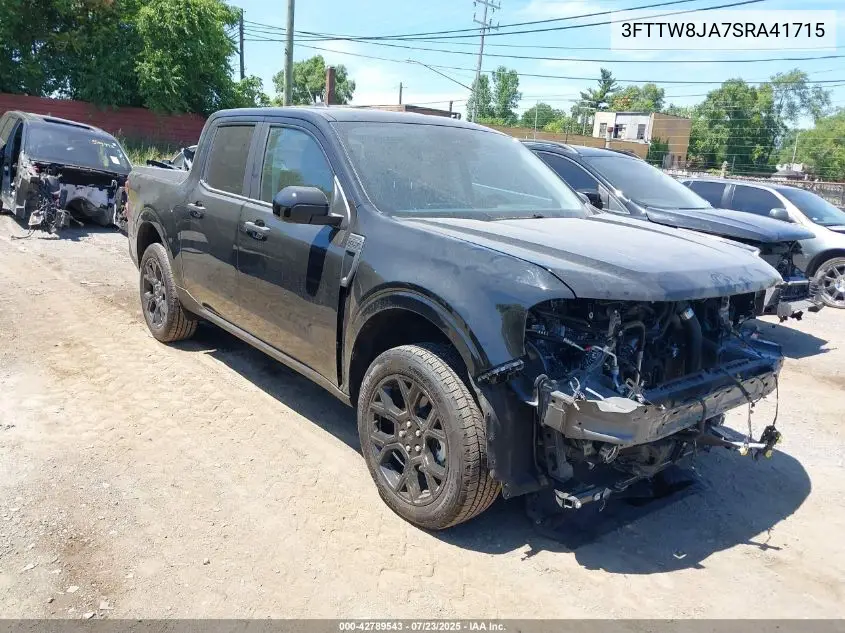 2025 Ford Maverick Xlt VIN: 3FTTW8JA7SRA41715 Lot: 42789543