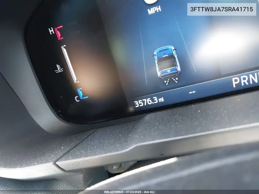 2025 Ford Maverick Xlt VIN: 3FTTW8JA7SRA41715 Lot: 42789543