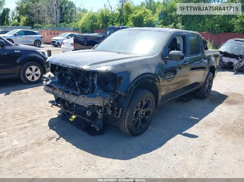 2025 Ford Maverick Xlt VIN: 3FTTW8JA7SRA41715 Lot: 42789543