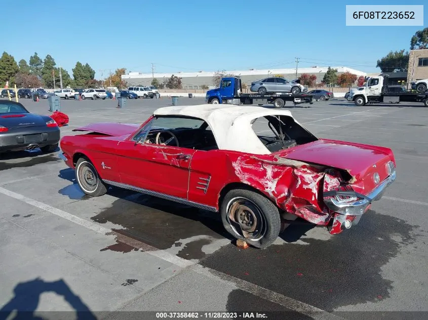 1965 Ford Mustang VIN: 6F08T223652 Lot: 37358462