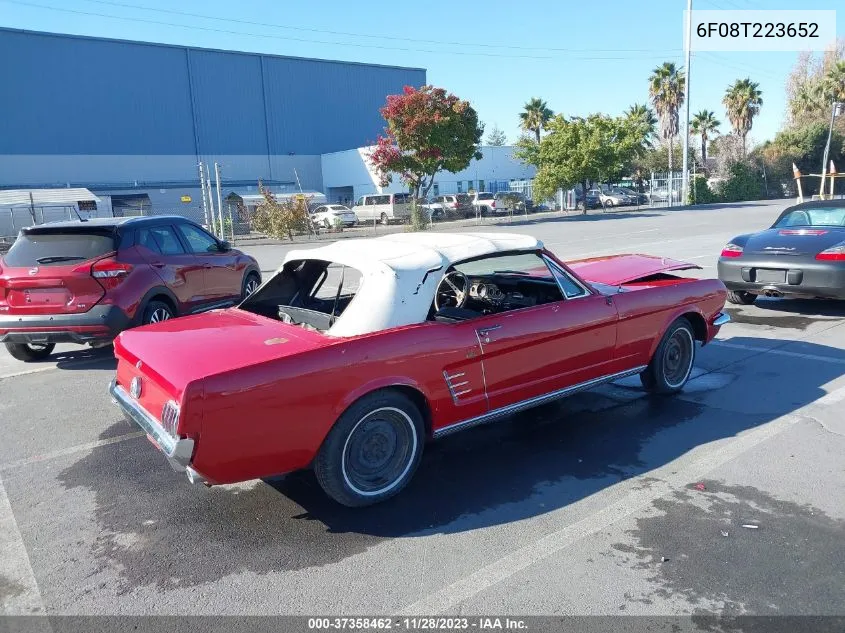 1965 Ford Mustang VIN: 6F08T223652 Lot: 37358462