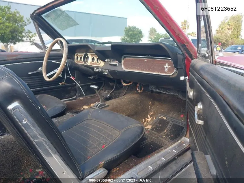 1965 Ford Mustang VIN: 6F08T223652 Lot: 37358462