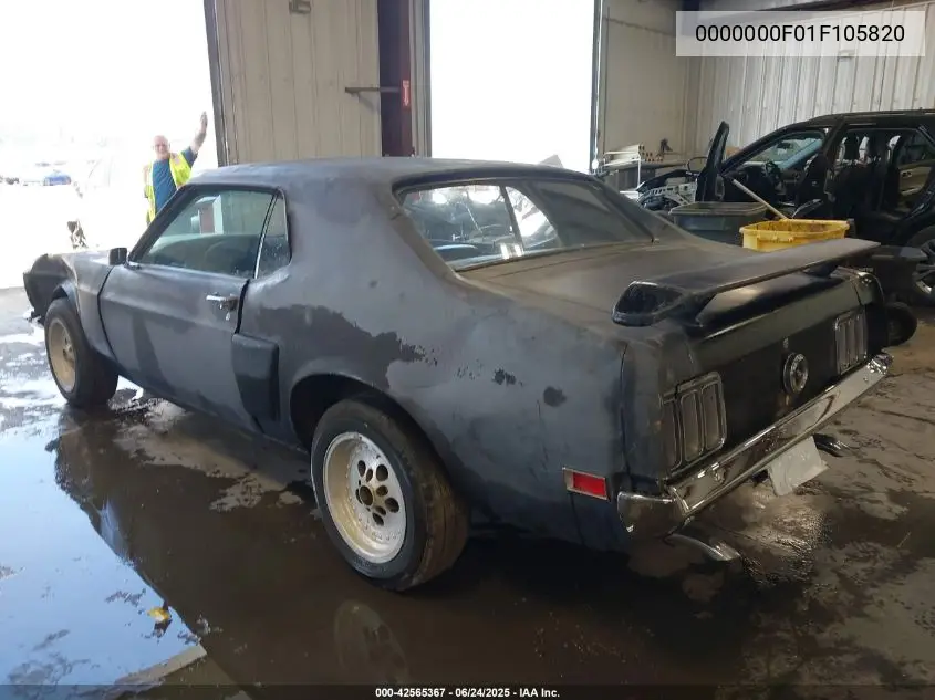 1970 Ford Mustang VIN: 0000000F01F105820 Lot: 42565367