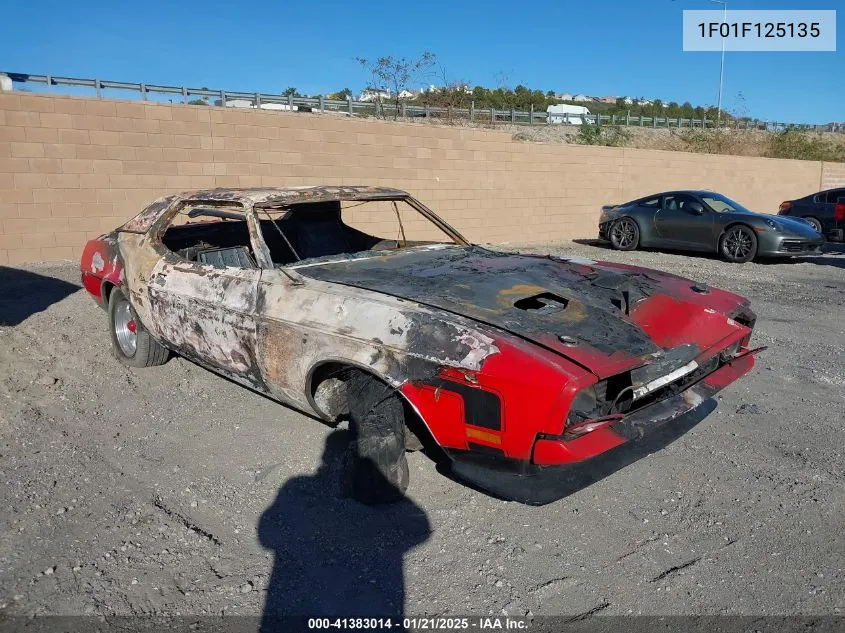 1971 Ford Mustang VIN: 1F01F125135 Lot: 41383014