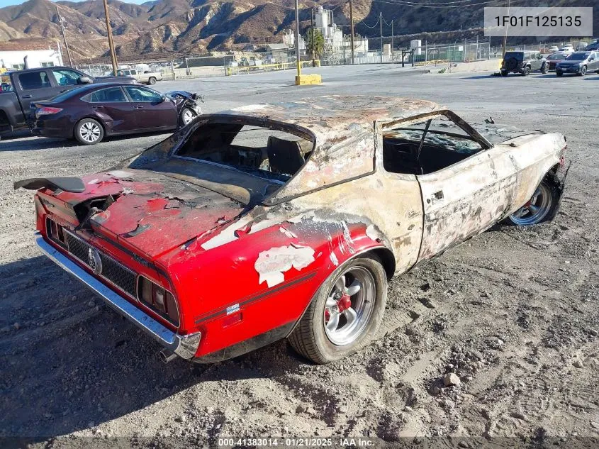 1971 Ford Mustang VIN: 1F01F125135 Lot: 41383014