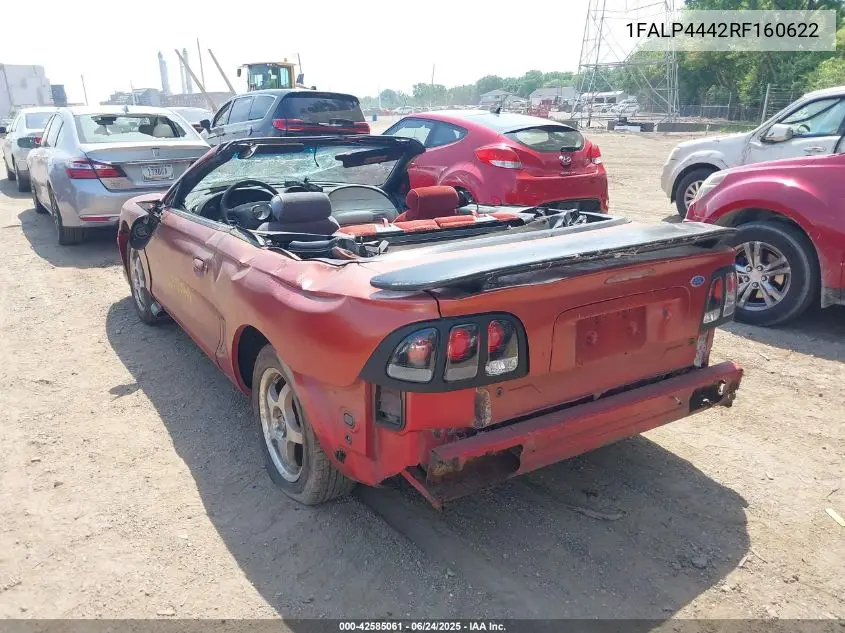 1994 Ford Mustang VIN: 1FALP4442RF160622 Lot: 42585061