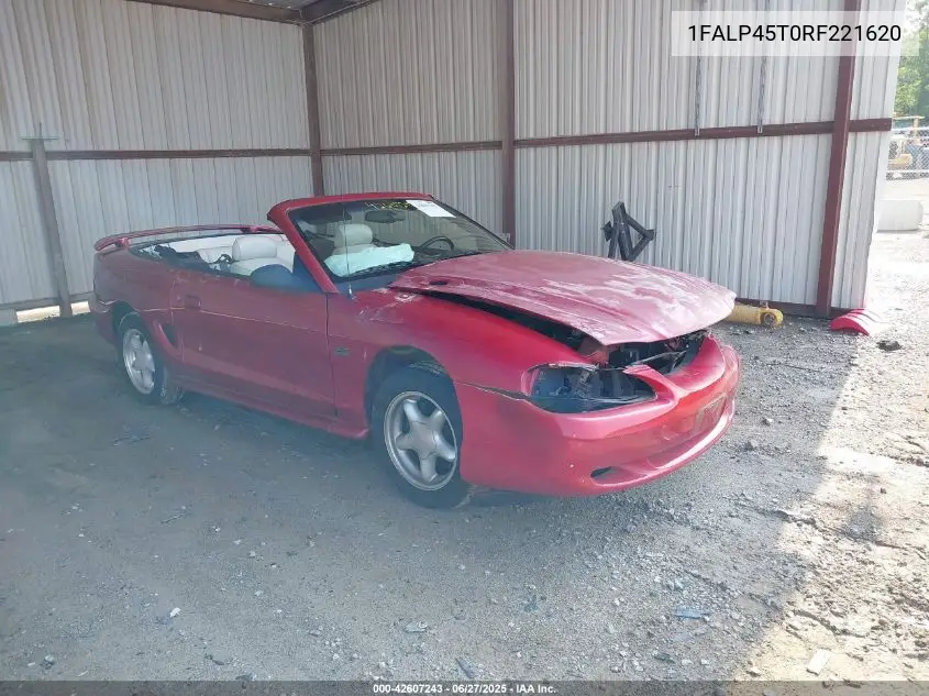 1994 Ford Mustang Gt VIN: 1FALP45T0RF221620 Lot: 42607243
