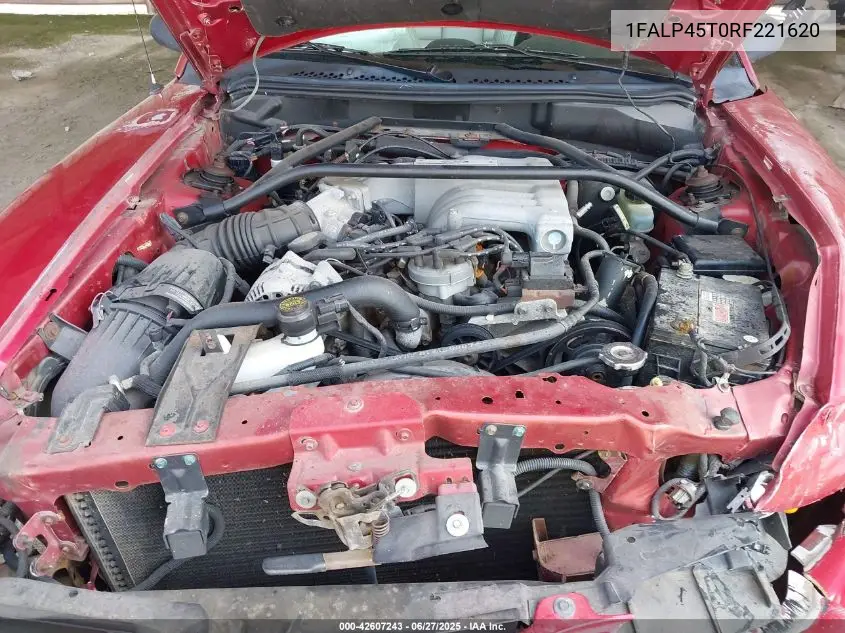 1994 Ford Mustang Gt VIN: 1FALP45T0RF221620 Lot: 42607243