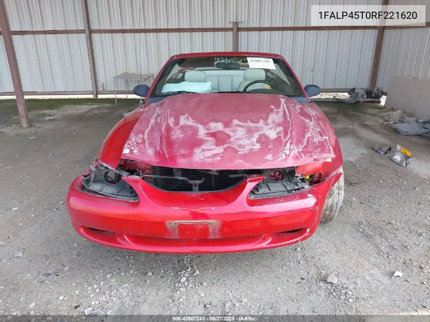 1994 Ford Mustang Gt VIN: 1FALP45T0RF221620 Lot: 42607243