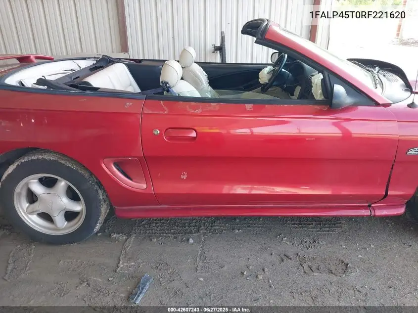 1994 Ford Mustang Gt VIN: 1FALP45T0RF221620 Lot: 42607243