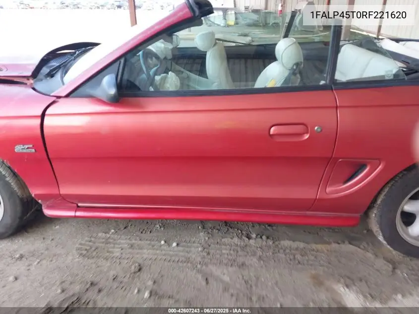 1994 Ford Mustang Gt VIN: 1FALP45T0RF221620 Lot: 42607243