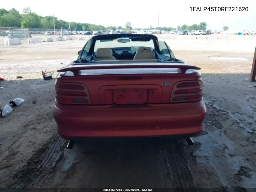 1994 Ford Mustang Gt VIN: 1FALP45T0RF221620 Lot: 42607243