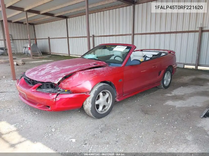 1994 Ford Mustang Gt VIN: 1FALP45T0RF221620 Lot: 42607243