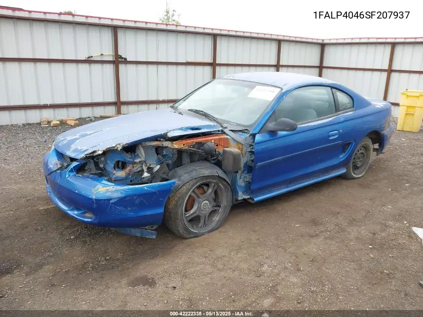 1995 Ford Mustang VIN: 1FALP4046SF207937 Lot: 42222338