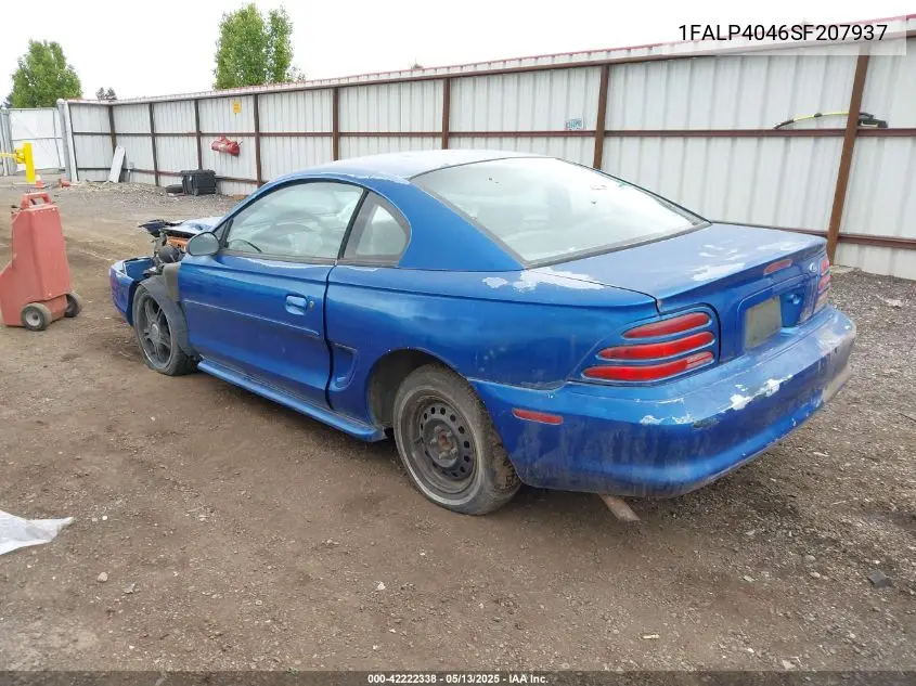 1995 Ford Mustang VIN: 1FALP4046SF207937 Lot: 42222338