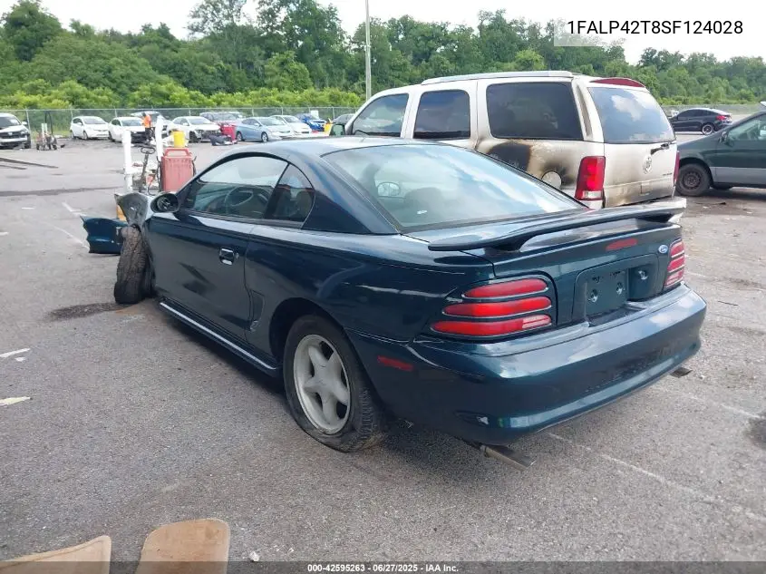 1995 Ford Mustang Gt/Gts VIN: 1FALP42T8SF124028 Lot: 42595263