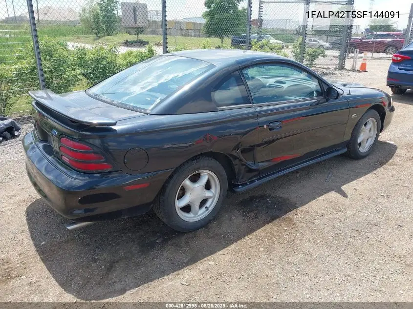 1995 Ford Mustang Gt/Gts VIN: 1FALP42T5SF144091 Lot: 42612995