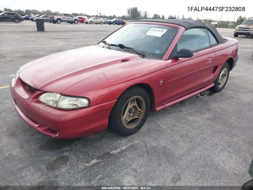 1995 Ford Mustang VIN: 1FALP4447SF232808 Lot: 42625098