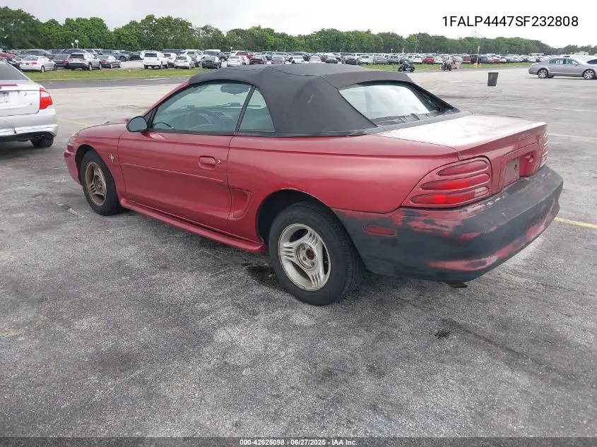 1995 Ford Mustang VIN: 1FALP4447SF232808 Lot: 42625098