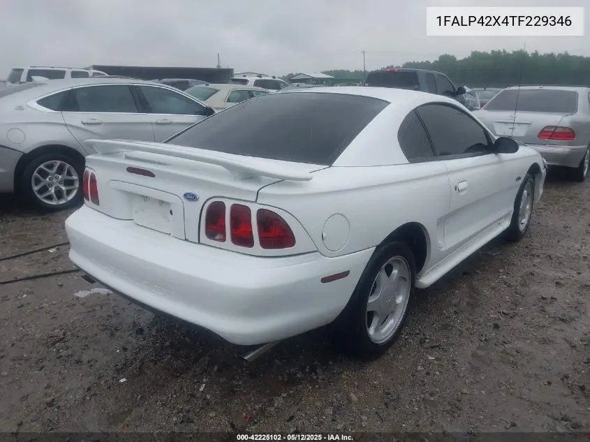 1996 Ford Mustang Gt VIN: 1FALP42X4TF229346 Lot: 42225102