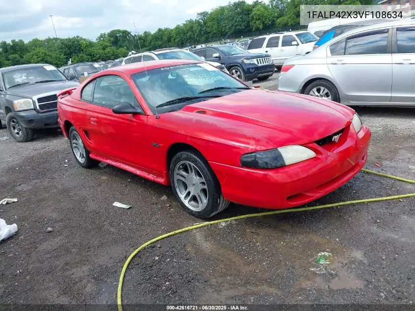 1997 Ford Mustang Gt VIN: 1FALP42X3VF108634 Lot: 42616721