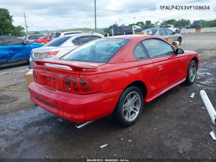 1997 Ford Mustang Gt VIN: 1FALP42X3VF108634 Lot: 42616721