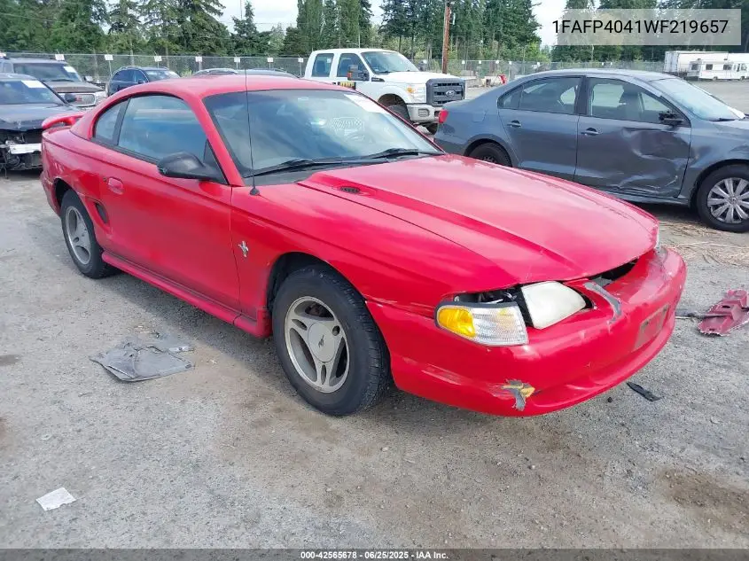 1998 Ford Mustang VIN: 1FAFP4041WF219657 Lot: 42565678