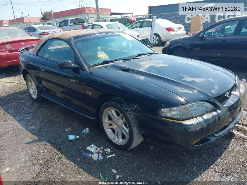 1998 Ford Mustang Gt VIN: 1FAFP45X3WF150280 Lot: 42586360