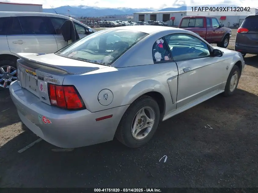 1999 Ford Mustang VIN: 1FAFP4049XF132042 Lot: 41751820