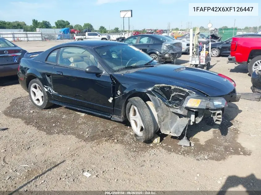 1999 Ford Mustang Gt VIN: 1FAFP42X6XF126447 Lot: 42585158