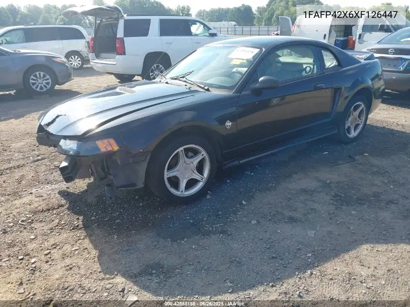 1999 Ford Mustang Gt VIN: 1FAFP42X6XF126447 Lot: 42585158