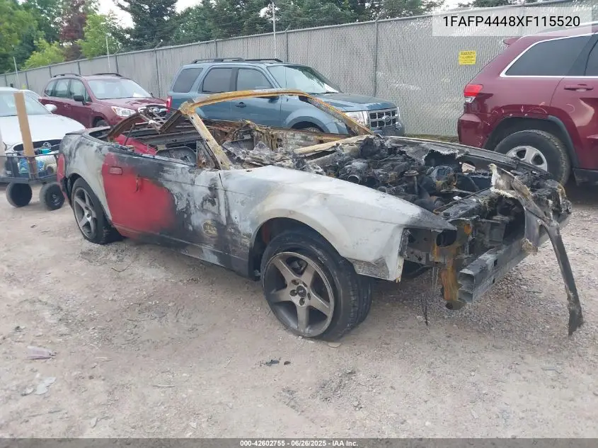 1999 Ford Mustang VIN: 1FAFP4448XF115520 Lot: 42602755