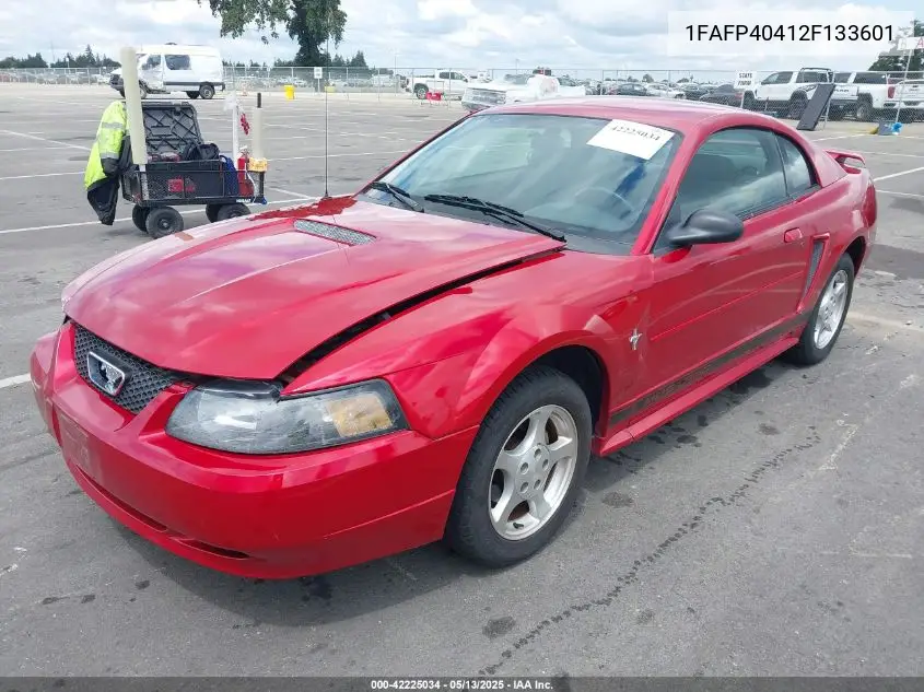 2002 Ford Mustang VIN: 1FAFP40412F133601 Lot: 42225034
