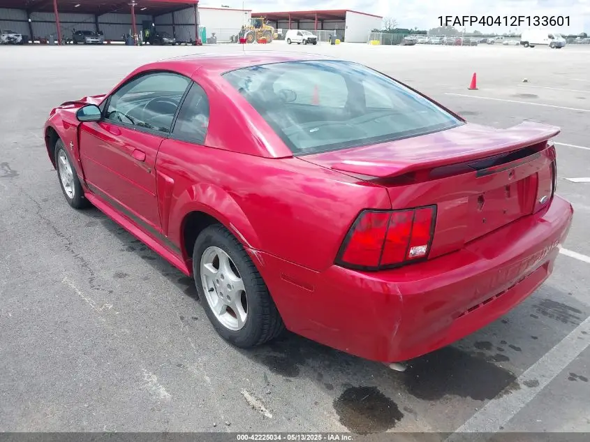 2002 Ford Mustang VIN: 1FAFP40412F133601 Lot: 42225034