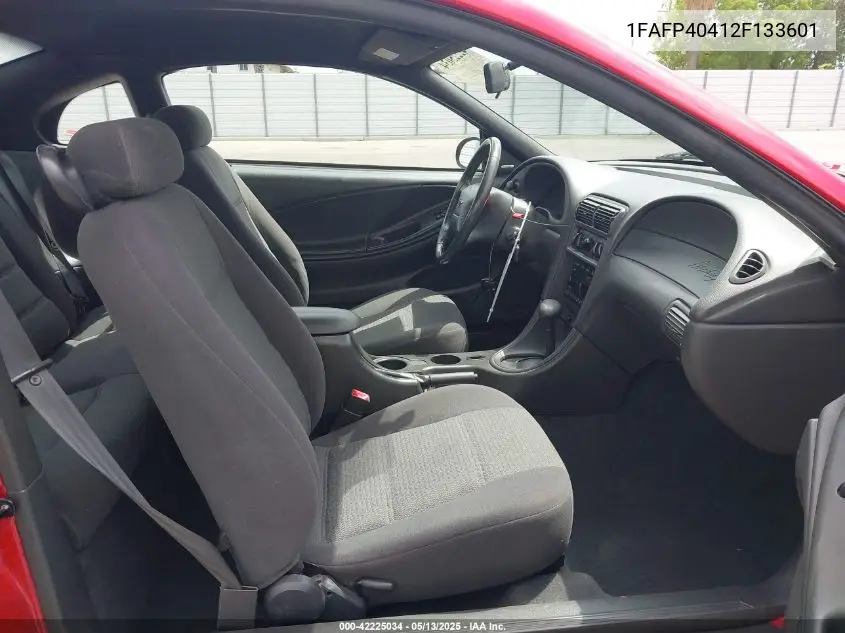 2002 Ford Mustang VIN: 1FAFP40412F133601 Lot: 42225034