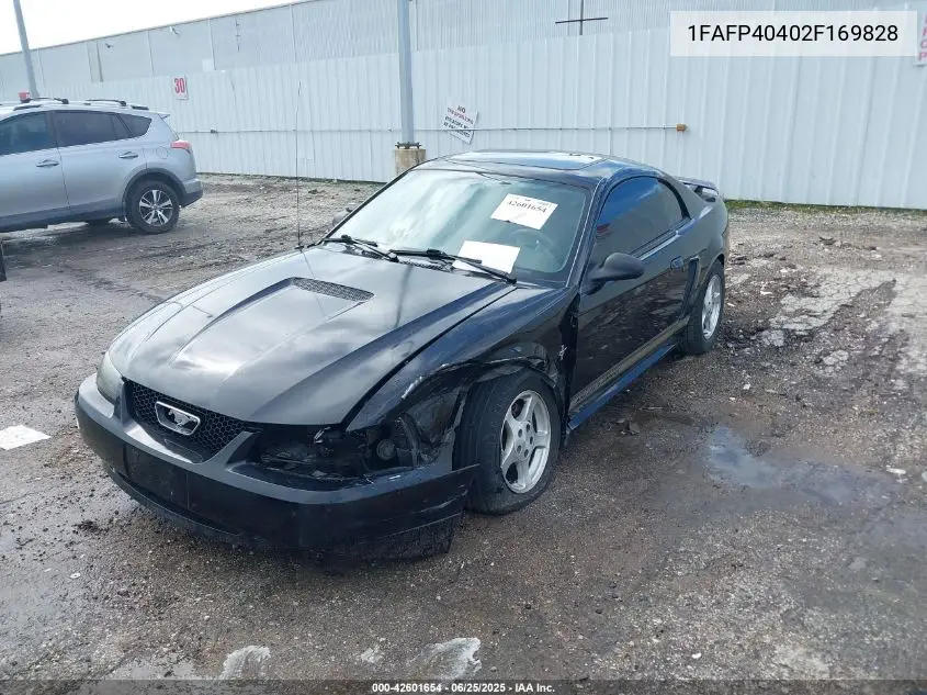 2002 Ford Mustang VIN: 1FAFP40402F169828 Lot: 42601654