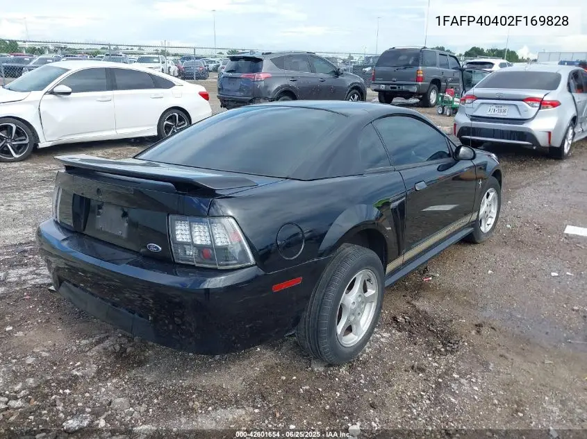 2002 Ford Mustang VIN: 1FAFP40402F169828 Lot: 42601654