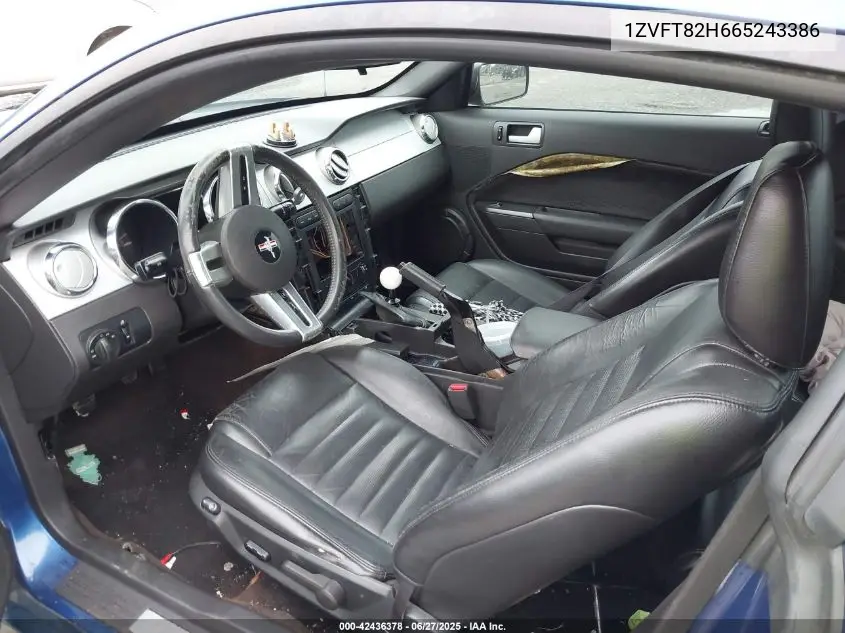 2006 Ford Mustang Gt VIN: 1ZVFT82H665243386 Lot: 42436378