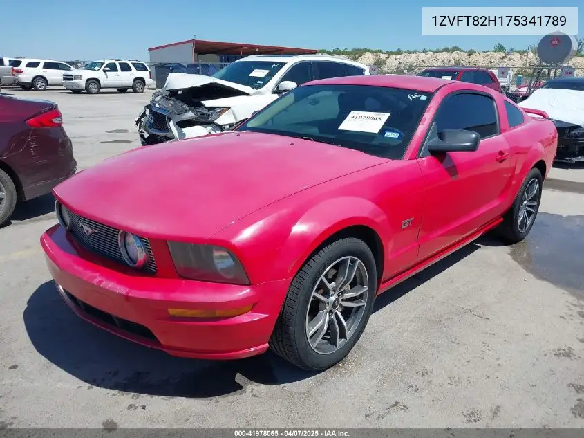 2007 Ford Mustang Gt Deluxe/Gt Premium VIN: 1ZVFT82H175341789 Lot: 41978065