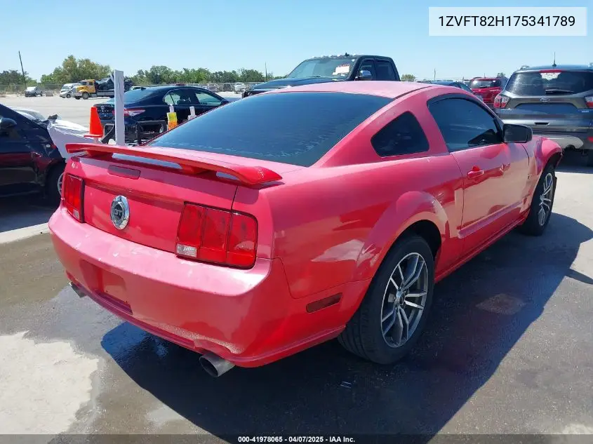 2007 Ford Mustang Gt Deluxe/Gt Premium VIN: 1ZVFT82H175341789 Lot: 41978065