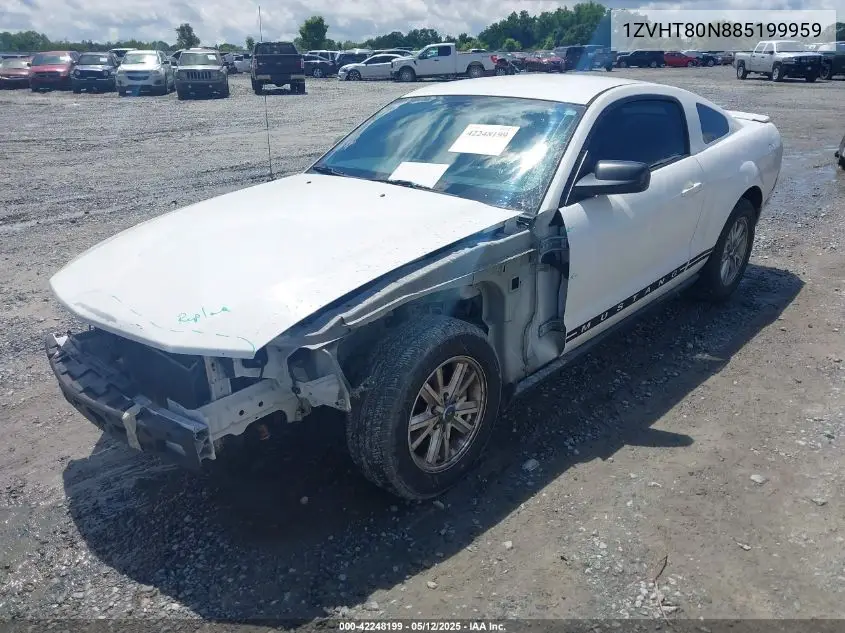 2008 Ford Mustang V6 Deluxe/V6 Premium VIN: 1ZVHT80N885199959 Lot: 42248199