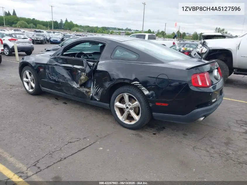 2010 Ford Mustang Gt/Gt Premium VIN: 1ZVBP8CH4A5127596 Lot: 42257983