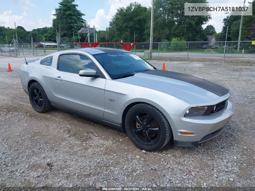 2010 Ford Mustang Gt/Gt Premium VIN: 1ZVBP8CH7A5181037 Lot: 42597063