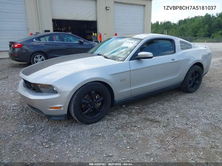 2010 Ford Mustang Gt/Gt Premium VIN: 1ZVBP8CH7A5181037 Lot: 42597063
