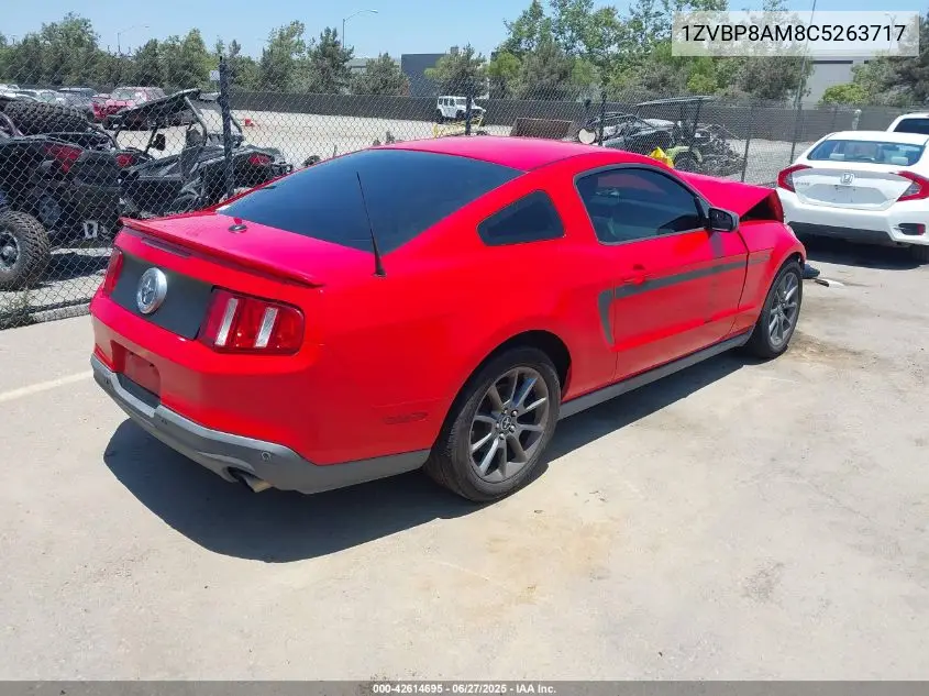 2012 Ford Mustang V6 Premium VIN: 1ZVBP8AM8C5263717 Lot: 42614695