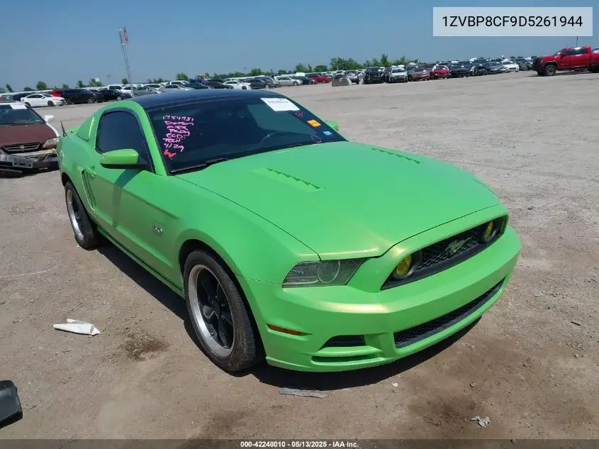 2013 Ford Mustang Gt Premium VIN: 1ZVBP8CF9D5261944 Lot: 42248010