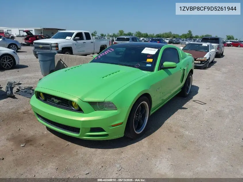 2013 Ford Mustang Gt Premium VIN: 1ZVBP8CF9D5261944 Lot: 42248010