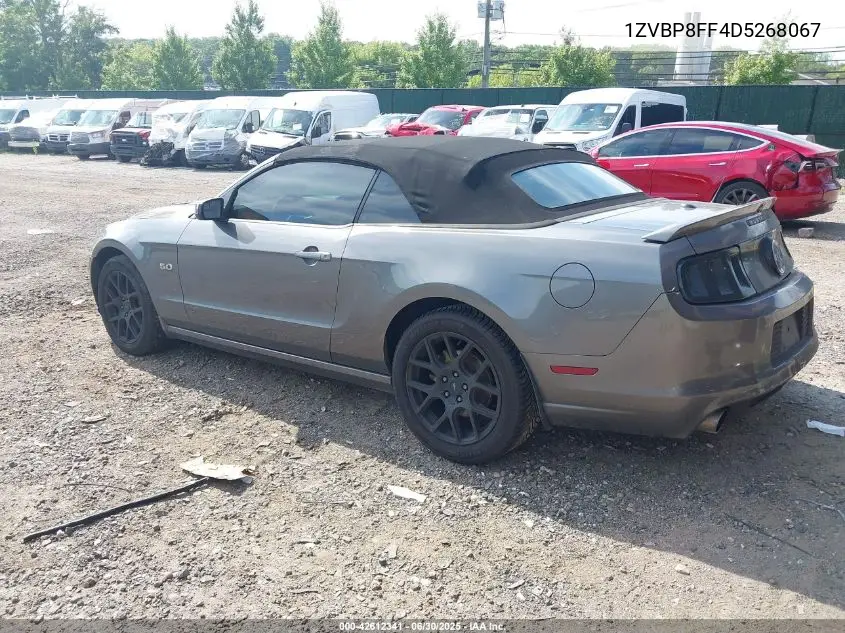 2013 Ford Mustang Gt Premium VIN: 1ZVBP8FF4D5268067 Lot: 42612341